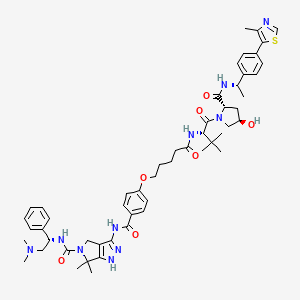Chemical structure of SMD-3040 formate