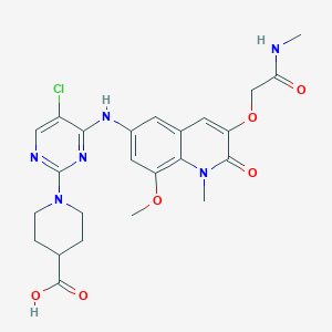 Chemical structure of BCL6 ligand-1