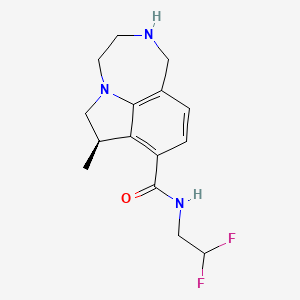Chemical structure of Bexicaserin
