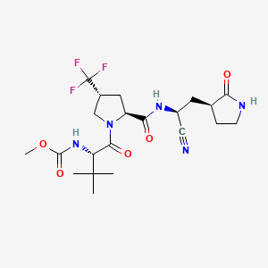 Chemical structure of Ibuzatrelvir