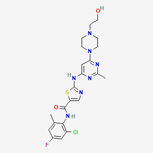 Chemical structure of Dasatinib analog-1