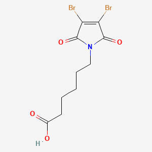 Chemical structure of Dibromomaleimide-C5-COOH