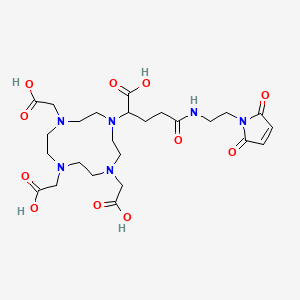 Chemical structure of DOTA-GA-maleimide