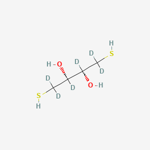 Chemical structure of DL-dithiothreitol-d6