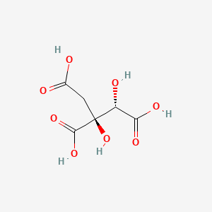 Chemical structure of (-)-Hydroxycitric acid