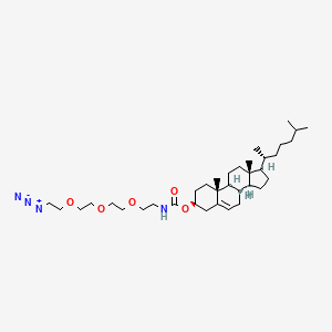 Chemical structure of Cholesteryl-Teg azide