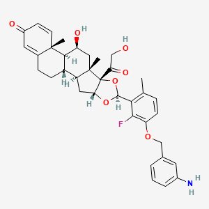 Chemical structure of Glucocorticoid receptor agonist-3