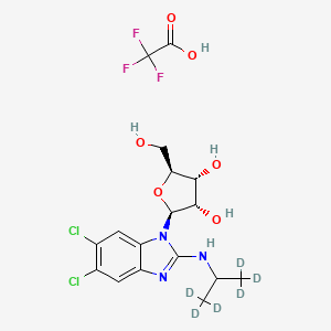 Chemical structure of Maribavir-d6 TFA
