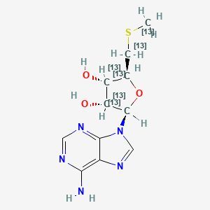 Chemical structure of 5'-Methylthioadenosine-13C6