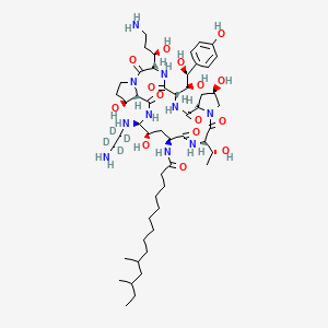Chemical structure of Caspofungin-d4
