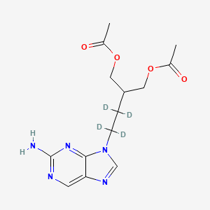 Chemical structure of Famciclovir-d4
