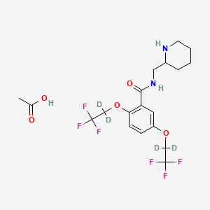 Chemical structure of Flecainide-d4 acetate