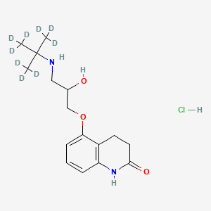 Chemical structure of Carteolol-d9 hydrochloride