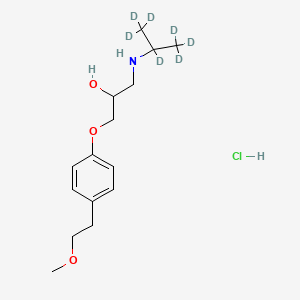 Chemical structure of Metoprolol-d7 hydrochloride