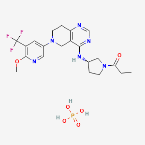 Chemical structure of Leniolisib phosphate