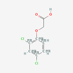 Chemical structure of 2,4-D-13C6