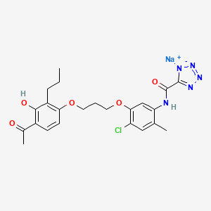 Chemical structure of CGP-35949 sodium
