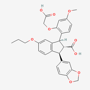 Chemical structure of SB-209670