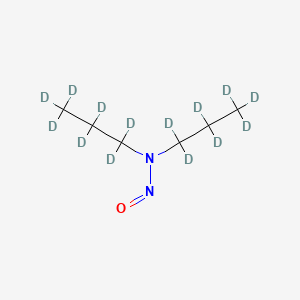 Chemical structure of N-Nitrosodipropylamine-d14