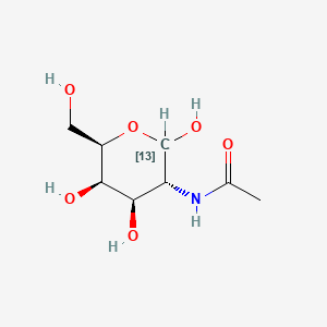 Chemical structure of D-N-Acetylgalactosamine-13C