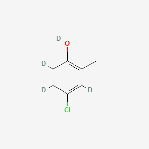 Chemical structure of 4-Chloro-2-methylphenol-d4