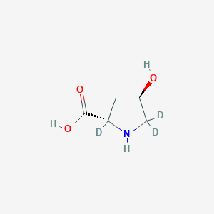 Chemical structure of L-Hydroxyproline-d3