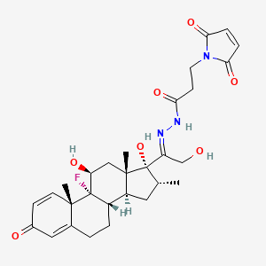 Chemical structure of DEX-maleimide