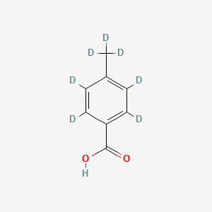 Chemical structure of p-Toluic acid-d7