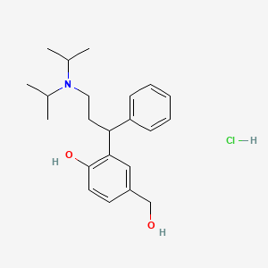 Chemical structure of (Rac)-5-Hydroxymethyl Tolterodine hydrochloride
