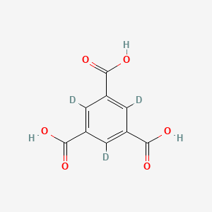 Chemical structure of Benzene-1,3,5-tricarboxylic acid-d3