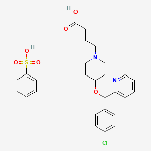 Chemical structure of (Rac)-Bepotastine besilate