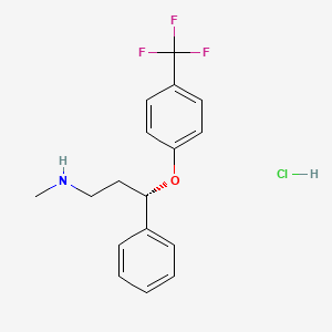 Chemical structure of (S)-Fluoxetine hydrochloride