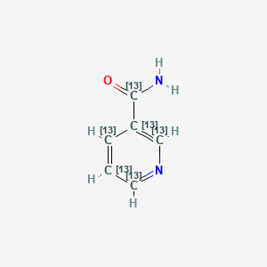 Chemical structure of Nicotinamide-13C6