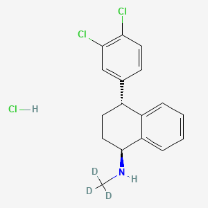 Chemical structure of rel-Sertraline-d3 hydrochloride