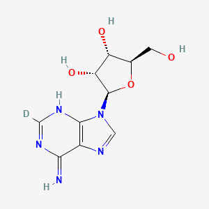 Chemical structure of Adenosine-d