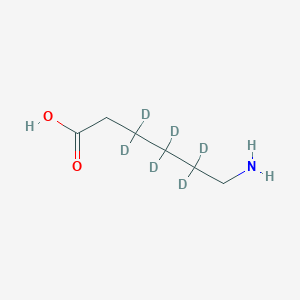 Chemical structure of 6-Aminocaproic acid-d6