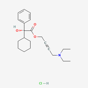 Chemical structure of Oxybutynin chloride, (R)-
