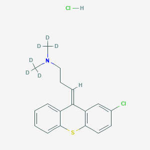 Chemical structure of (E)-Chlorprothixene-d6 Hydrochloride