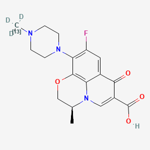 Chemical structure of Levofloxacin-13C,d3