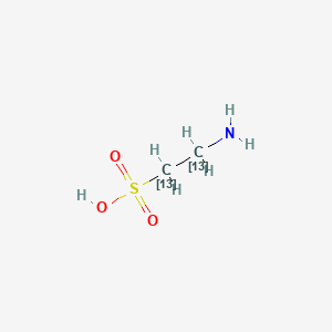 Chemical structure of Taurine-13C2
