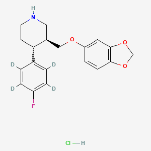 Chemical structure of Paroxetine-d4 hydrochloride