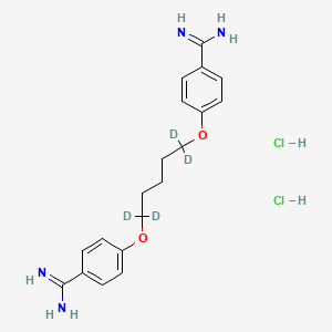 Chemical structure of Pentamidine-d4 dihydrochloride