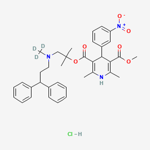 Chemical structure of Lercanidipine-d3 hydrochloride