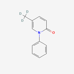 Chemical structure of Deupirfenidone