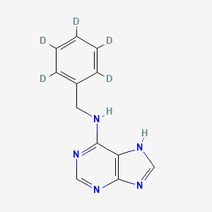 Chemical structure of 6-Benzylaminopurine-d5
