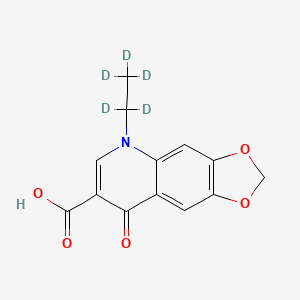 Chemical structure of Oxolinic acid-d5