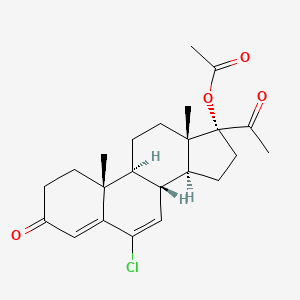 Chemical structure of Chlormadinone acetate-d6-1