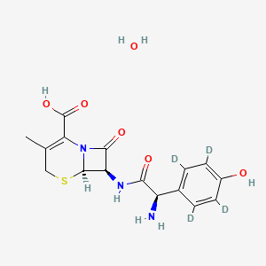 Chemical structure of Cefadroxil-d4 hydrate