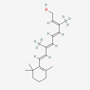 Chemical structure of Retinol-d6