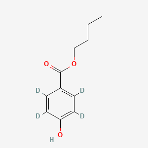 Chemical structure of Butylparaben-d4
